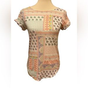 tla. twist back patchwork shirt